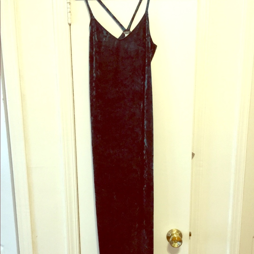 Free people Velvet slip dress